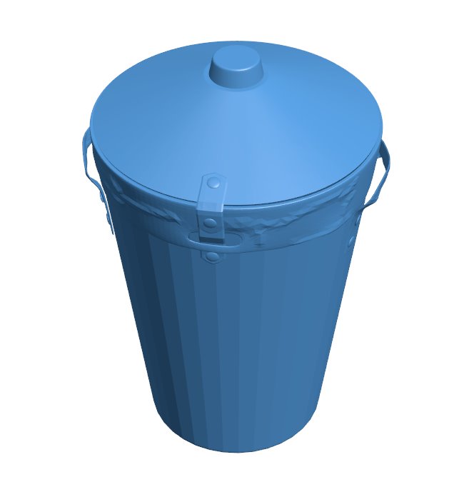 Laundry basket B009658 file obj free download 3D Model for CNC and 3d printer