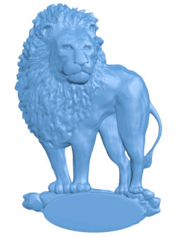 Lion T0005308 download free stl files 3d model for CNC wood carving