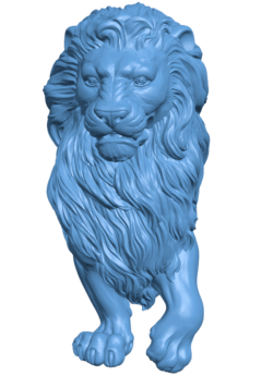 Lion statue for ladder T0004840 download free stl files 3d model for CNC wood carving