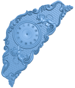 Lions wall clock T0005033 download free stl files 3d model for CNC wood carving