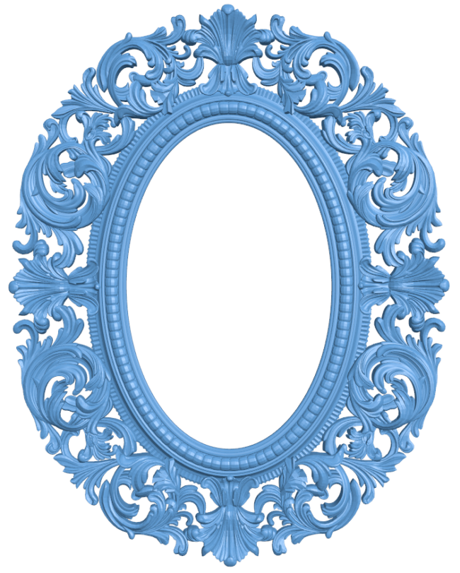 Mirror frame pattern T0005236 download free stl files 3d model for CNC wood carving
