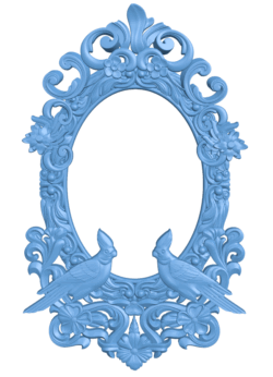 Mirror frame pattern T0005324 download free stl files 3d model for CNC wood carving