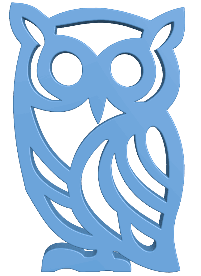 Owl pattern T0005328 download free stl files 3d model for CNC wood carving