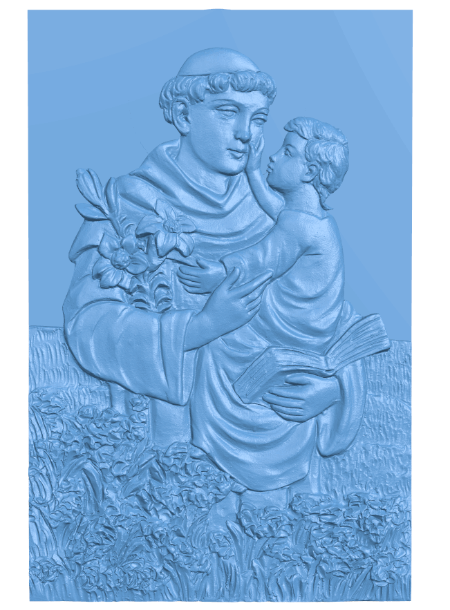 Picture of Bishop and baby T0005286 download free stl files 3d model for CNC wood carving