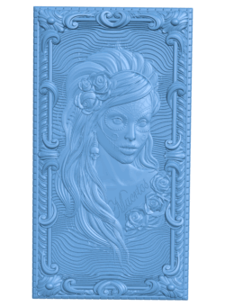 Picture of Mexican women T0005218 download free stl files 3d model for CNC wood carving