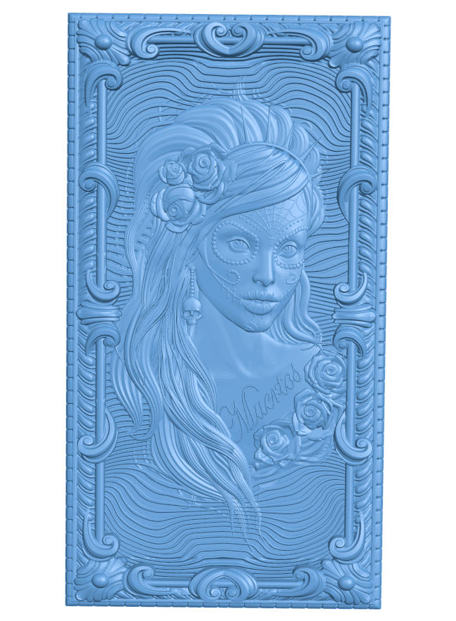 Picture of Mexican women T0005218 download free stl files 3d model for CNC wood carving