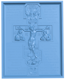 Prayer crucifix T0004975 download free stl files 3d model for CNC wood carving