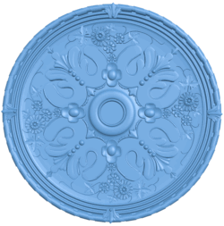 Round pattern T0005150 download free stl files 3d model for CNC wood carving