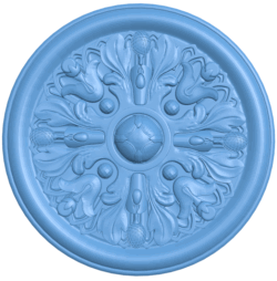 Round pattern T0005151 download free stl files 3d model for CNC wood carving