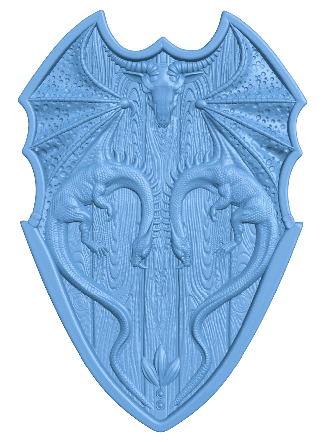 DRAGON SHIELD - Download Free 3D model by Adriancgmask