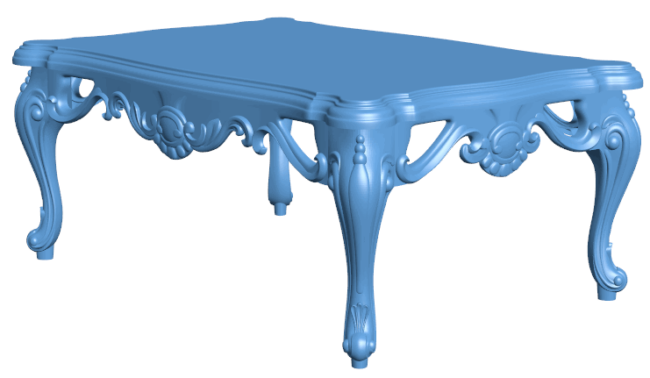 Table T0005177 download free stl files 3d model for CNC wood carving