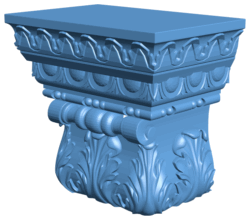 Top of the column T0004939 download free stl files 3d model for CNC wood carving