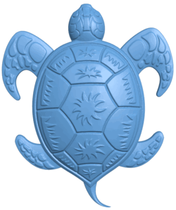 Turtle T0005017 download free stl files 3d model for CNC wood carving