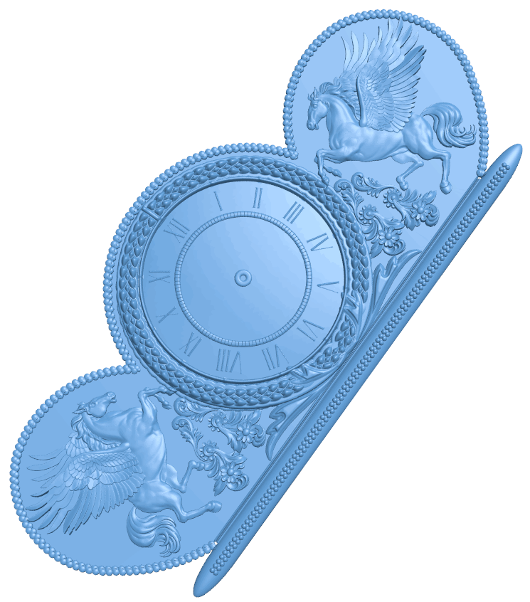 Wall clock pattern T0004776 download free stl files 3d model for CNC wood carving