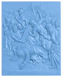 Way of the Cross T0005297 download free stl files 3d model for CNC wood carving