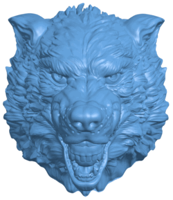 Wolf T0004819 download free stl files 3d model for CNC wood carving
