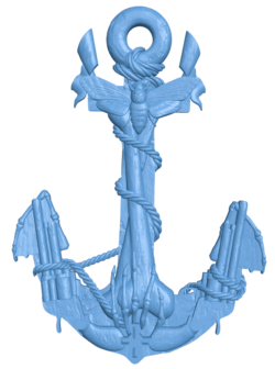 Anchor pattern T0005341 download free stl files 3d model for CNC wood carving