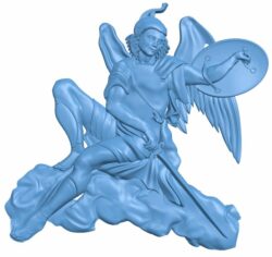 Angel T0005862 download free stl files 3d model for CNC wood carving