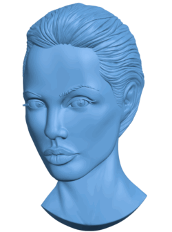 Angelina Jolie T0005343 download free stl files 3d model for CNC wood carving