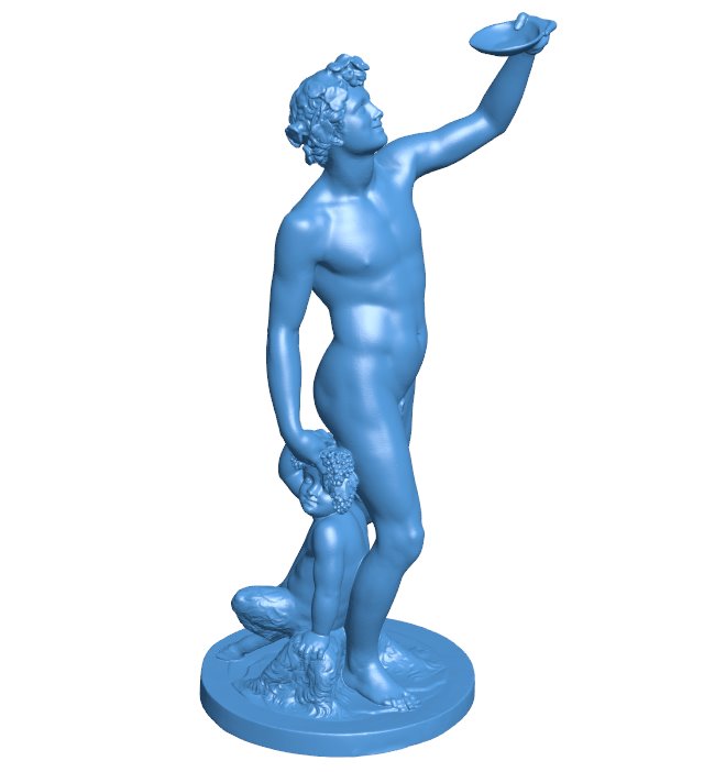 Bacchus B009682 file obj free download 3D Model for CNC and 3d printer