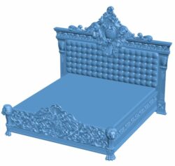 Bed T0005623 download free stl files 3d model for CNC wood carving