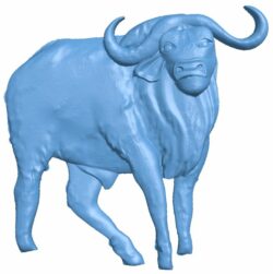 Buffalo T0005903 download free stl files 3d model for CNC wood carving