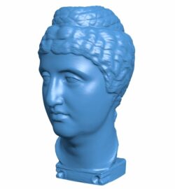 Bust of Faustina B009679 file STL free download 3D Model for CNC and 3d printer