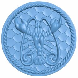 Cancer – Zodiac pattern T0005743 download free stl files 3d model for CNC wood carving
