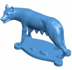 Capitoline wolf decimated – Famous statue B009711 file Obj or Stl free download 3D Model for CNC and 3d printer