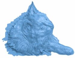 Cat T0005701 download free stl files 3d model for CNC wood carving
