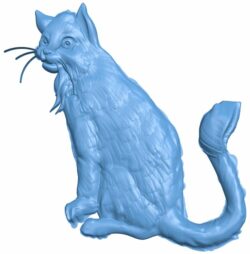 Cat T0005904 download free stl files 3d model for CNC wood carving