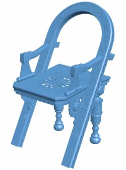 Chair T0005625 download free stl files 3d model for CNC wood carving