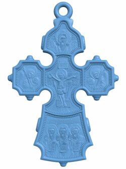 Cross necklace pattern T0005582 download free stl files 3d model for CNC wood carving