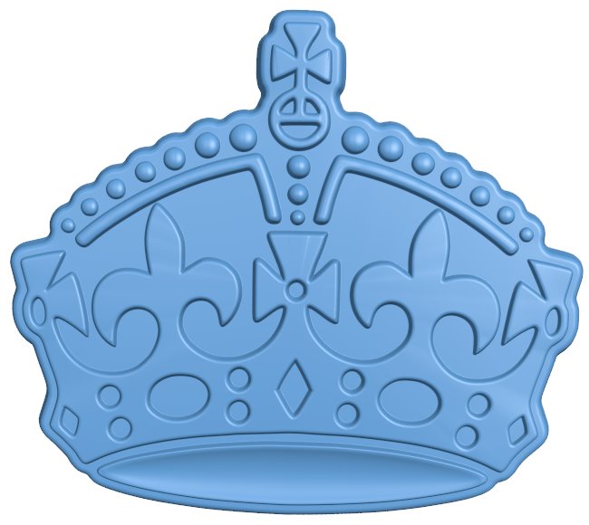 Crown T0005704 download free stl files 3d model for CNC wood carving