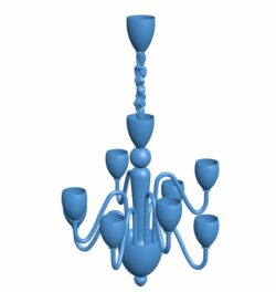 Decorative hanging chandelier B009662 file obj free download 3D Model for CNC and 3d printer
