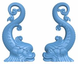 Dragons pattern T0005627 download free stl files 3d model for CNC wood carving