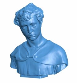 Famous bust of John the Baptist B009686 file obj free download 3D Model for CNC and 3d printer