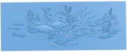 Fish painting T0005547 download free stl files 3d model for CNC wood carving