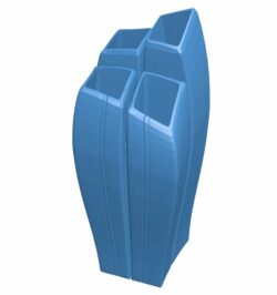 Flower vases B009669 file obj free download 3D Model for CNC and 3d printer