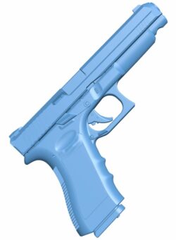 Glock 17 pistol T0005746 download free stl files 3d model for CNC wood carving