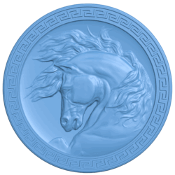 Horse painting T0005359 download free stl files 3d model for CNC wood carving