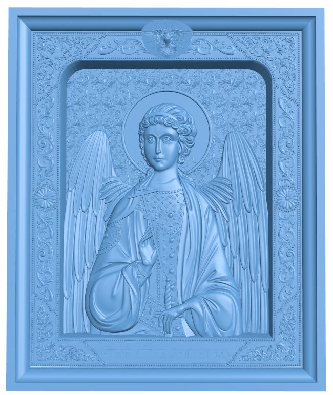 Icon of Guardian Angel T0005792 download free stl files 3d model for CNC wood carving