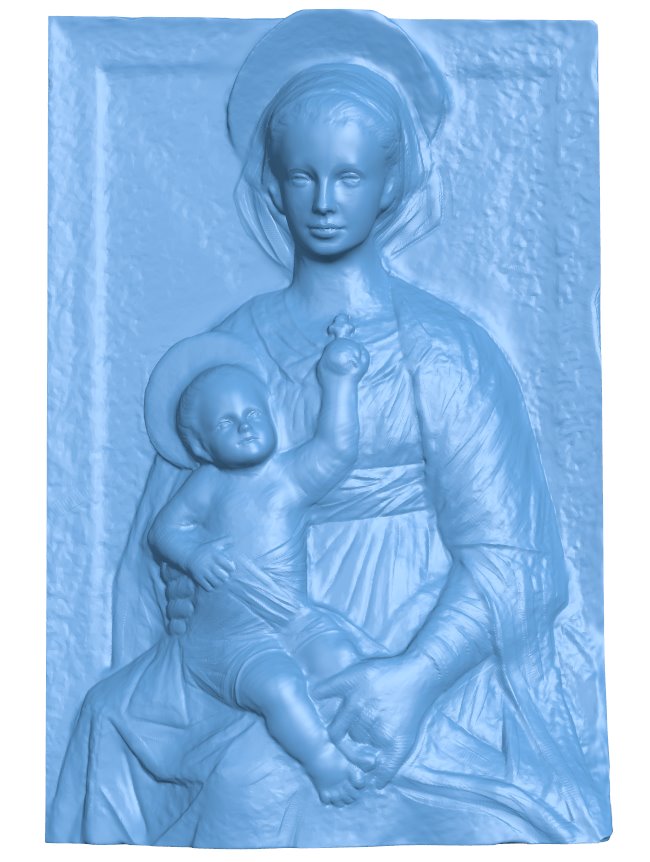 Icon of Madonna T0005875 download free stl files 3d model for CNC wood carving