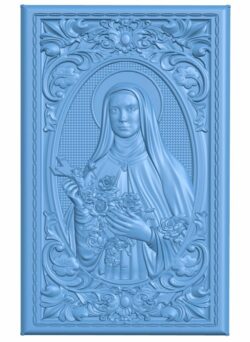 Icon of Saint Teresa T0005828 download free stl files 3d model for CNC wood carving