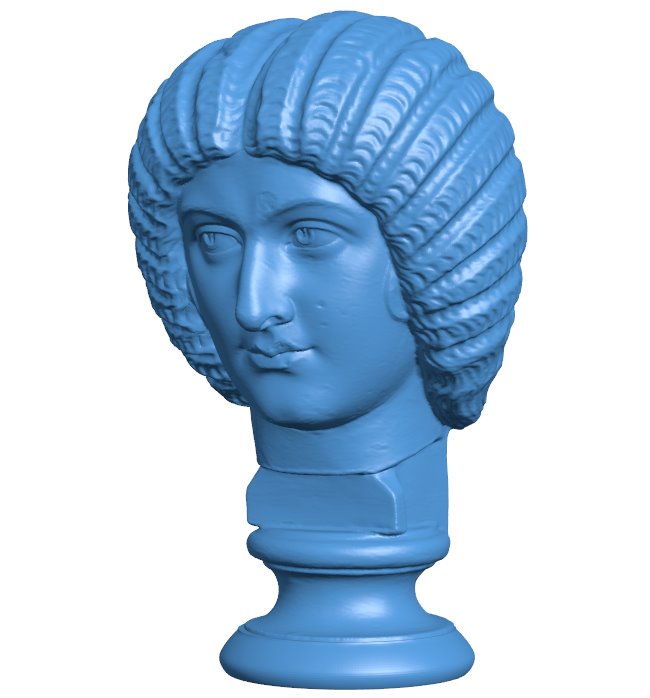 Julia Domna - Famous statue B009751 file Obj or Stl free download 3D Model for CNC and 3d printer