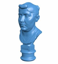 Kas bust – Famous statue B009713 file Obj or Stl free download 3D Model for CNC and 3d printer