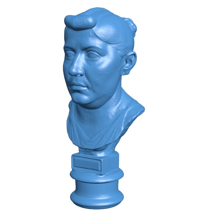 Kas bust - Famous statue B009713 file Obj or Stl free download 3D Model for CNC and 3d printer