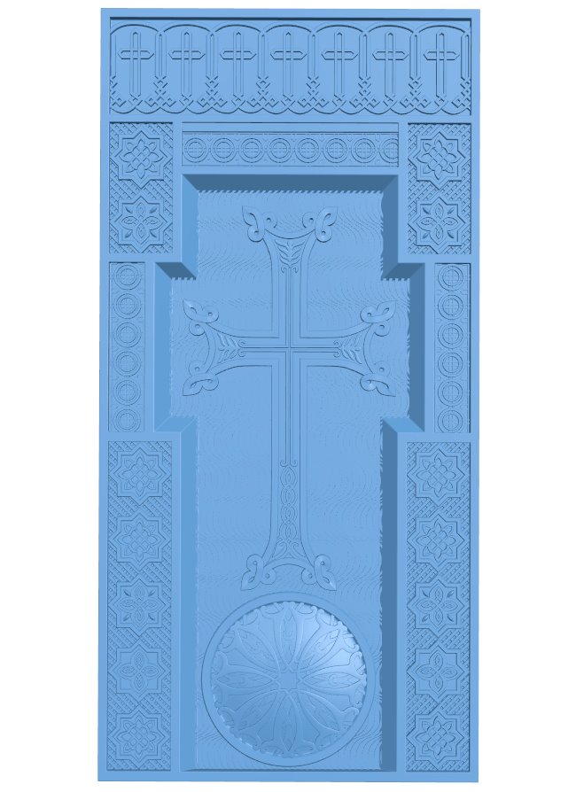 Khachkar T0005807 download free stl files 3d model for CNC wood carving