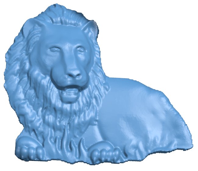 Lion T0005919 download free stl files 3d model for CNC wood carving