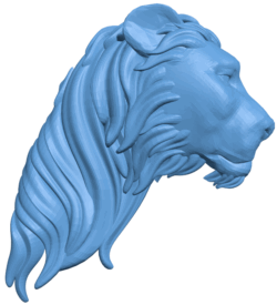 Lion head pattern T0005362 download free stl files 3d model for CNC wood carving